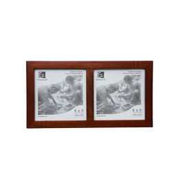 Bunyaad Pakistan Natural Mahogany Striped Duo Frame