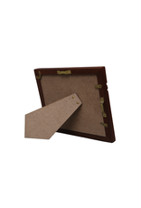 Bunyaad Pakistan Natural Mahogany Striped Wood Frame  - 5"x7"