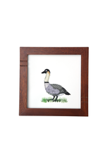 Bunyaad Pakistan 211240 Natural Mahogany Striped Wood Frame - 6"x6"