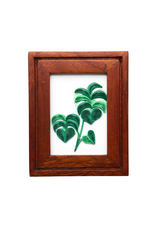 Bunyaad Pakistan 211130 Natural Mahogany Etched Wood Frame - Gift Enclosure