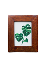 Bunyaad Pakistan 211120 Natural Mahogany Wood Frame - Gift Enclosure