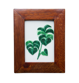 Bunyaad Pakistan Natural Mahogany Wood Frame - Gift Enclosure