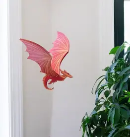 Tulia Artisans Fire Dragon Flying Mobile