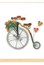 Quilling Card Quilled Vintage Bicycle Card