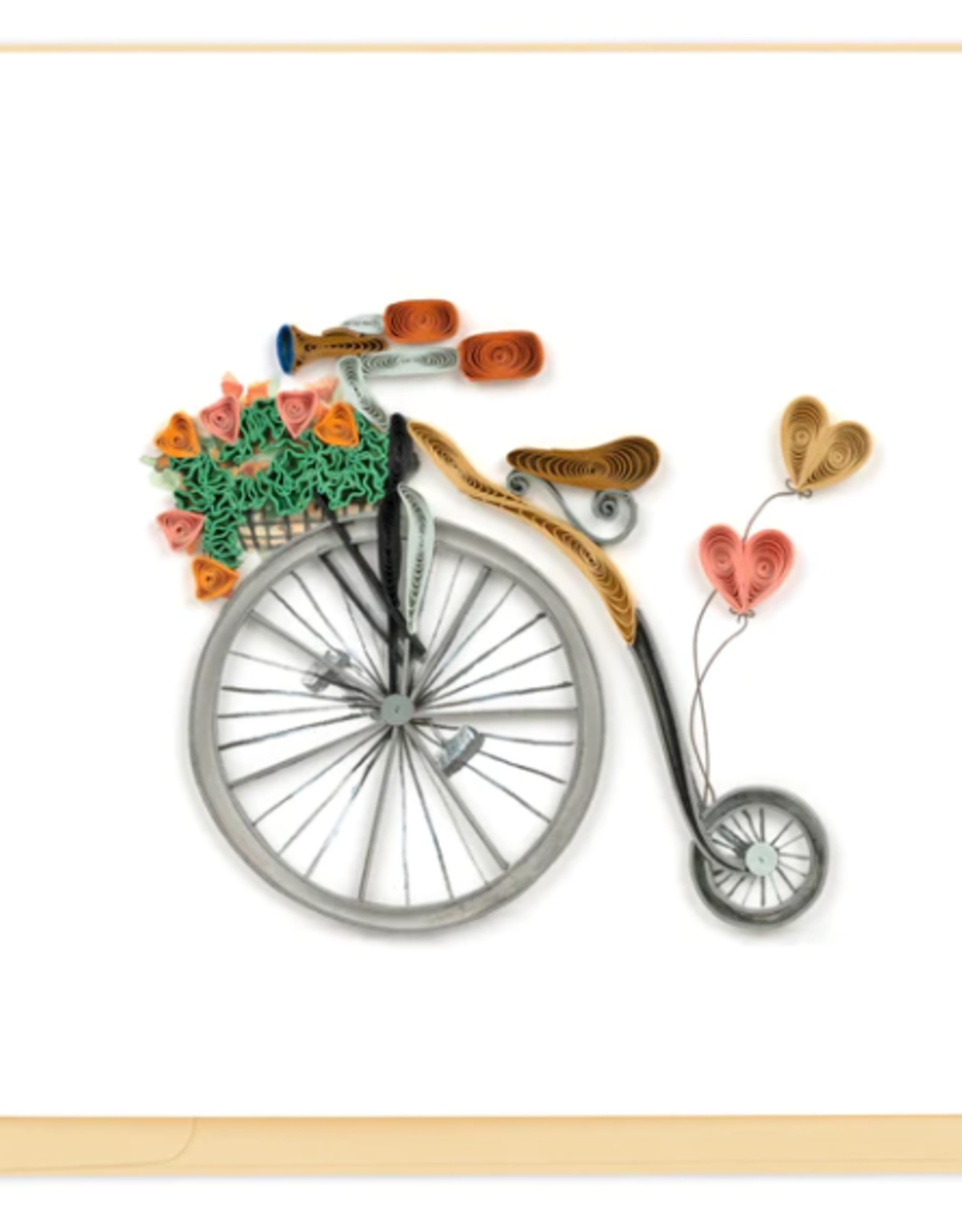 Quilling Card Quilled Vintage Bicycle Card