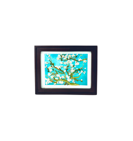 Bunyaad Pakistan 212330 Dark Red Oak Etched Wood Frame -  5"x7"