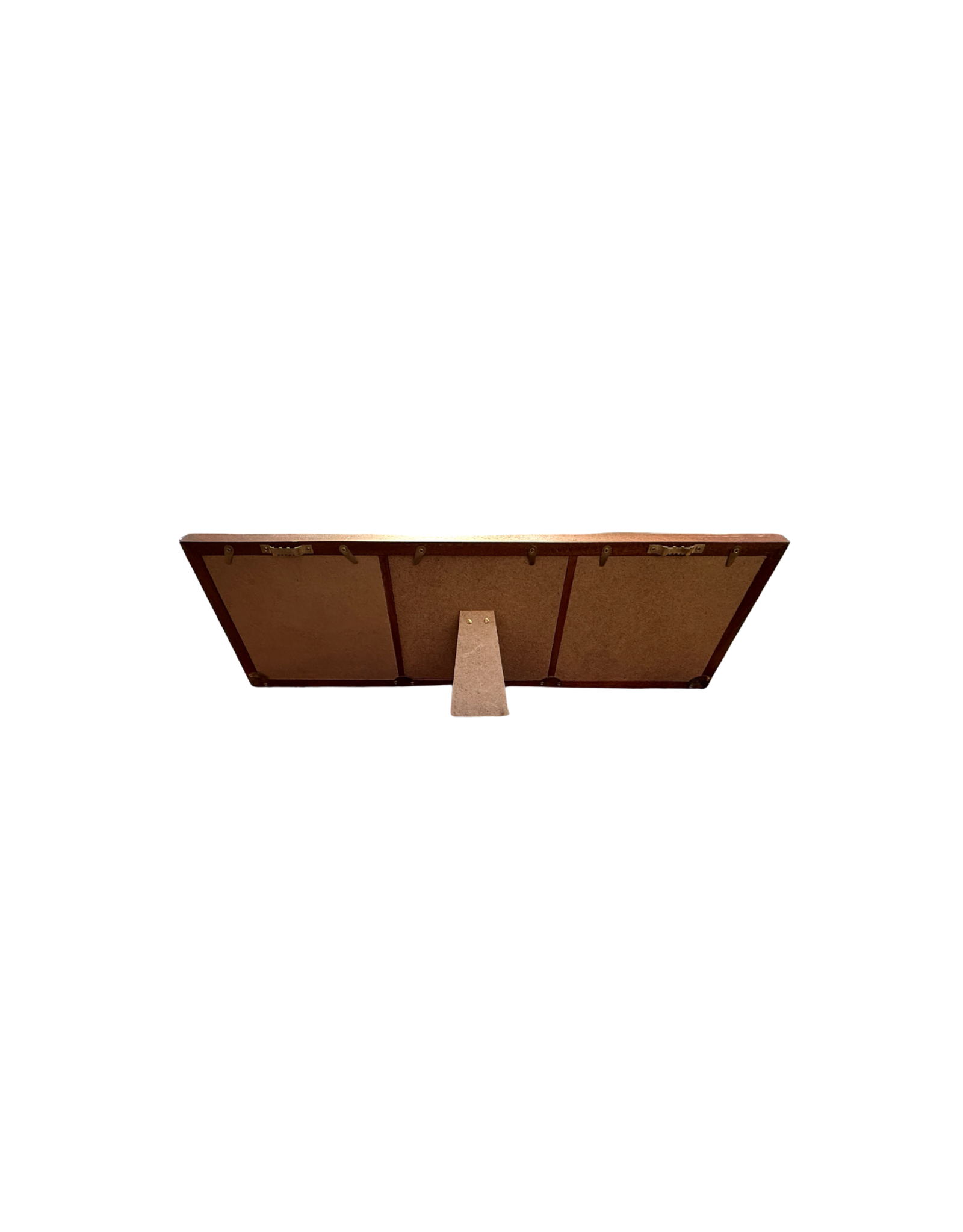 Bunyaad Pakistan 211430 Natural Mahogany Etched Wood Trio Frame