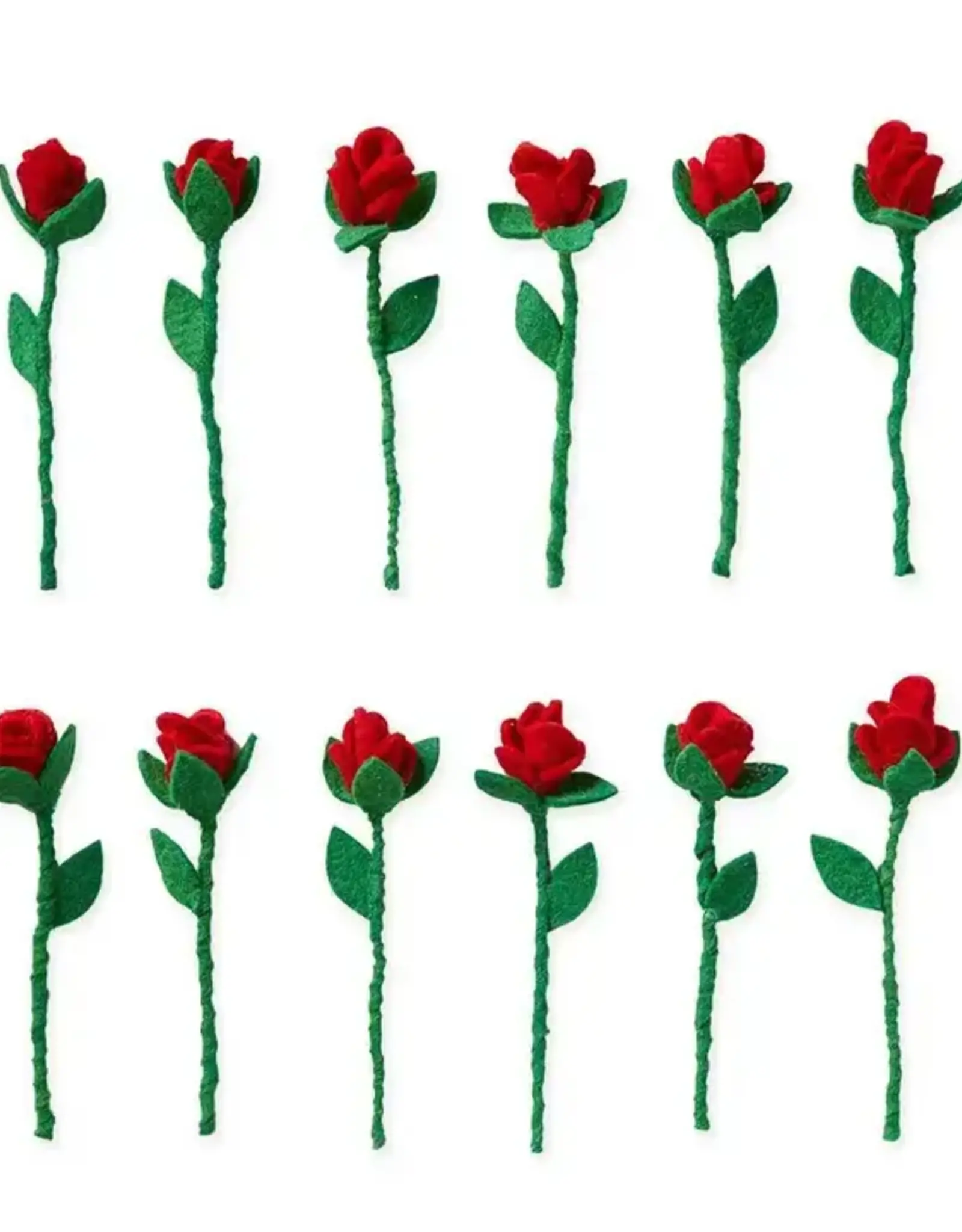 Serrv Felt Rose Flower