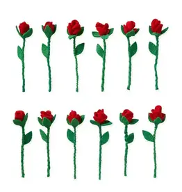 Serrv Felt Rose Flower