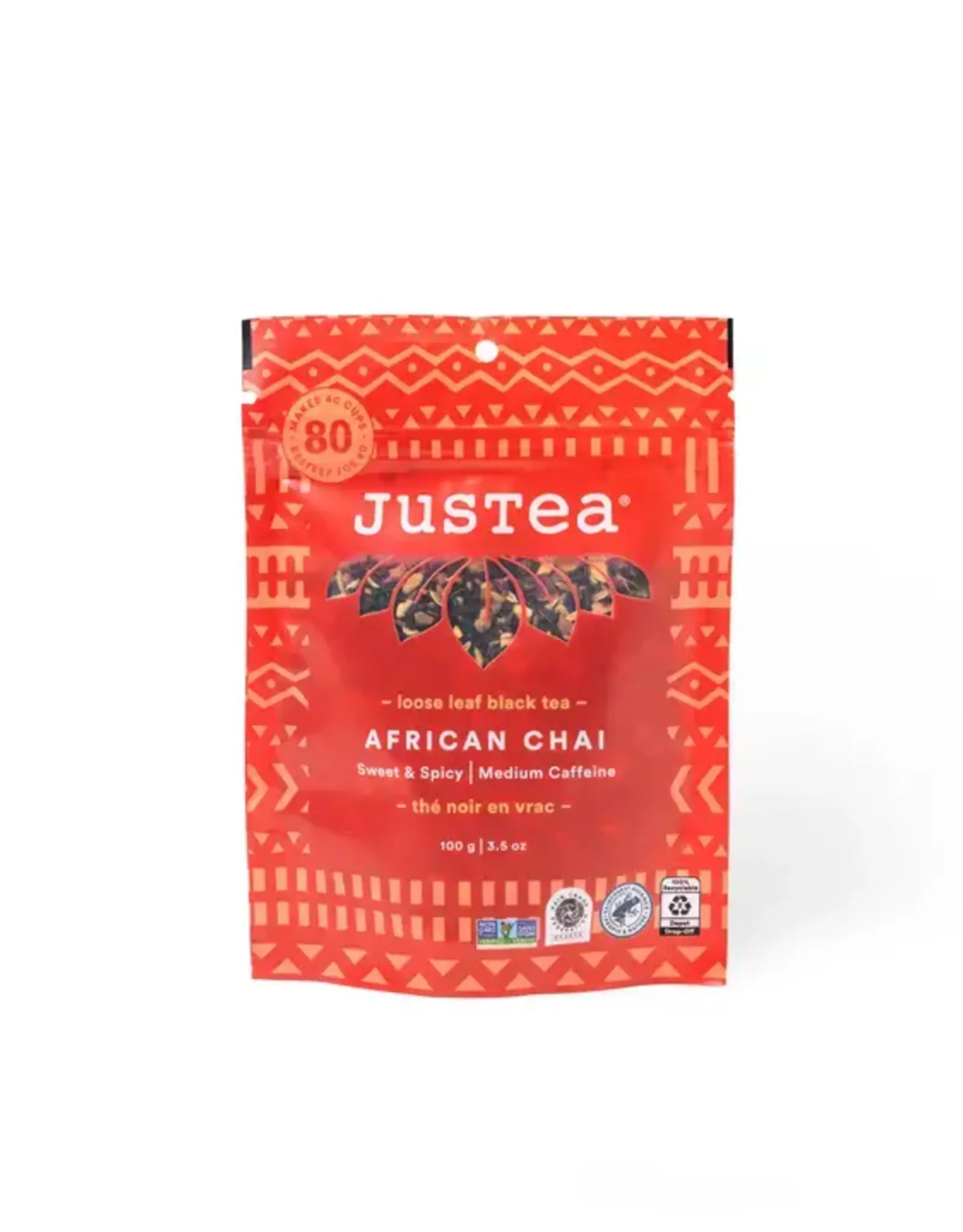 Justea African Chai Herbal Tea Pouch