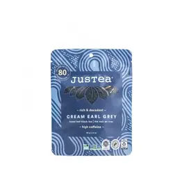 Justea Cream Earl Grey Loose Leaf Tin & Spoon