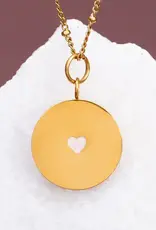 Starfish Project Cherished Engravable Heart Pendant with Ivory Heart