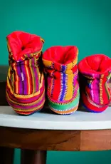 Lucia's Imports Colourful Woven Children's Booties