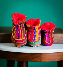 Lucia's Imports Colourful Woven Children's Booties