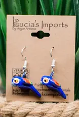 Lucia's Imports Parrot Ceramic Earring