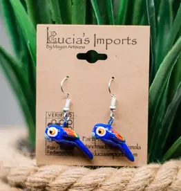 Lucia's Imports Parrot Ceramic Earring