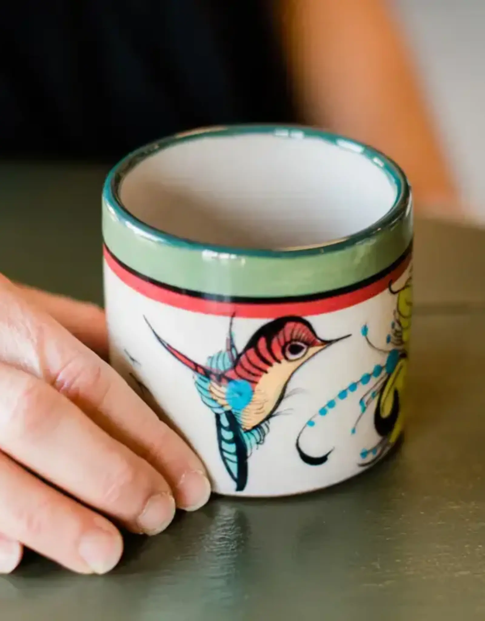 Lucia's Imports Wild Bird Handleless Mug / Planter