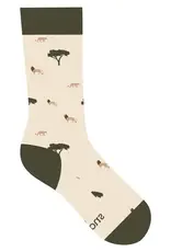 Conscious Step Socks that Protect Lions (Beige)