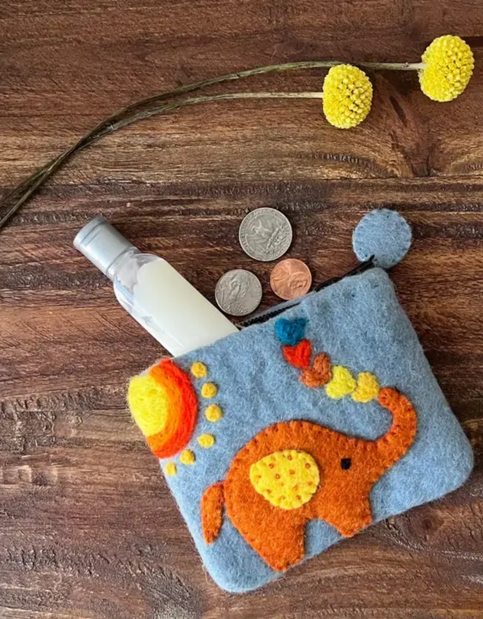Global Crafts Elephant Coin Pouch