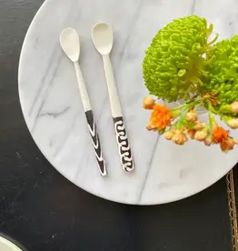 Global Crafts Long Batik Bone Appetizer Spoon