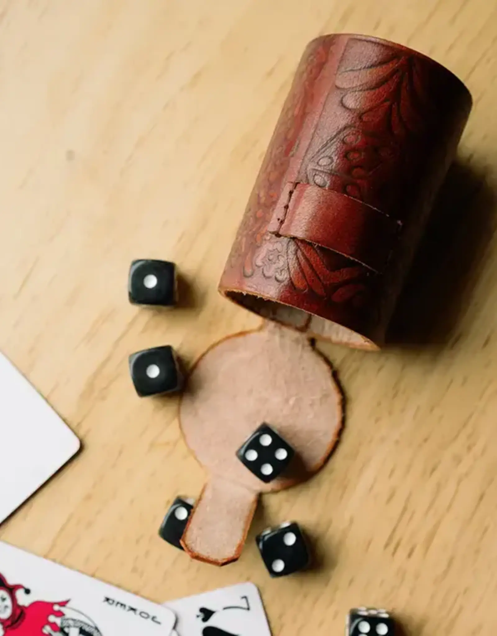 Matr Boomie Leather Dice Cup Set