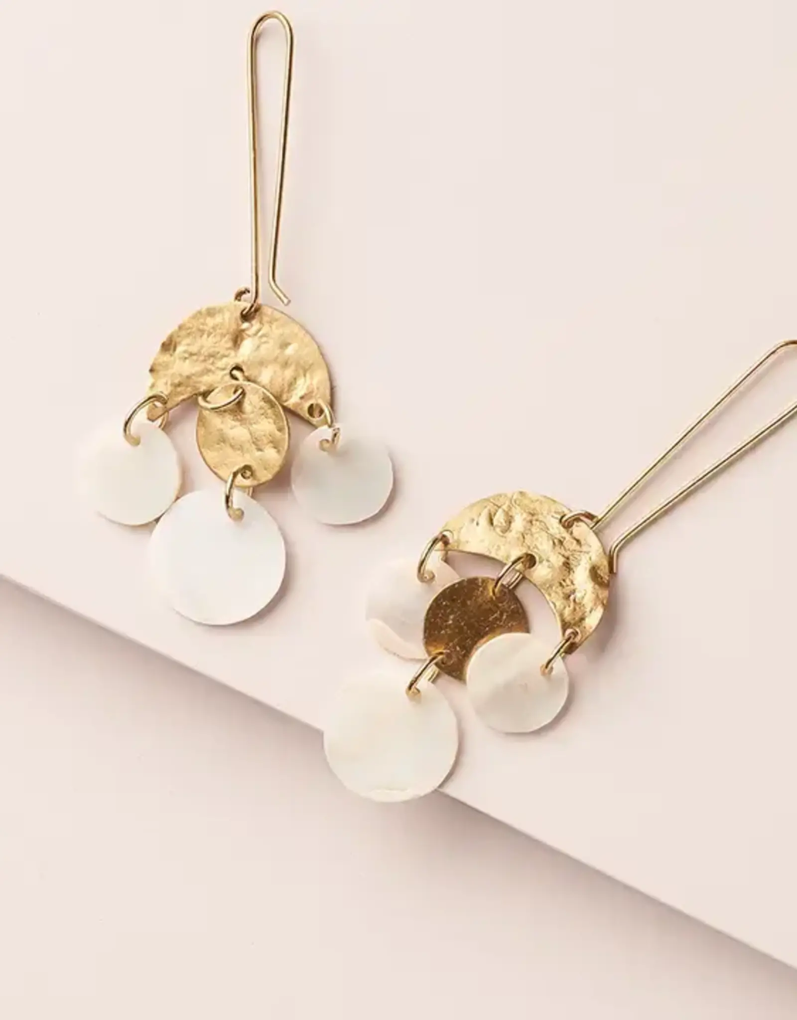 Matr Boomie Rajani Mother of Pearl Chandelier Earrings