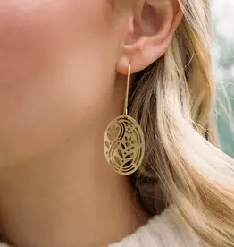 Matr Boomie Adhya Oval Drop Hook Earrings