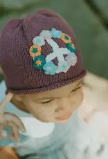 Pebble Peace Hat Purple Medium (6-12 months)