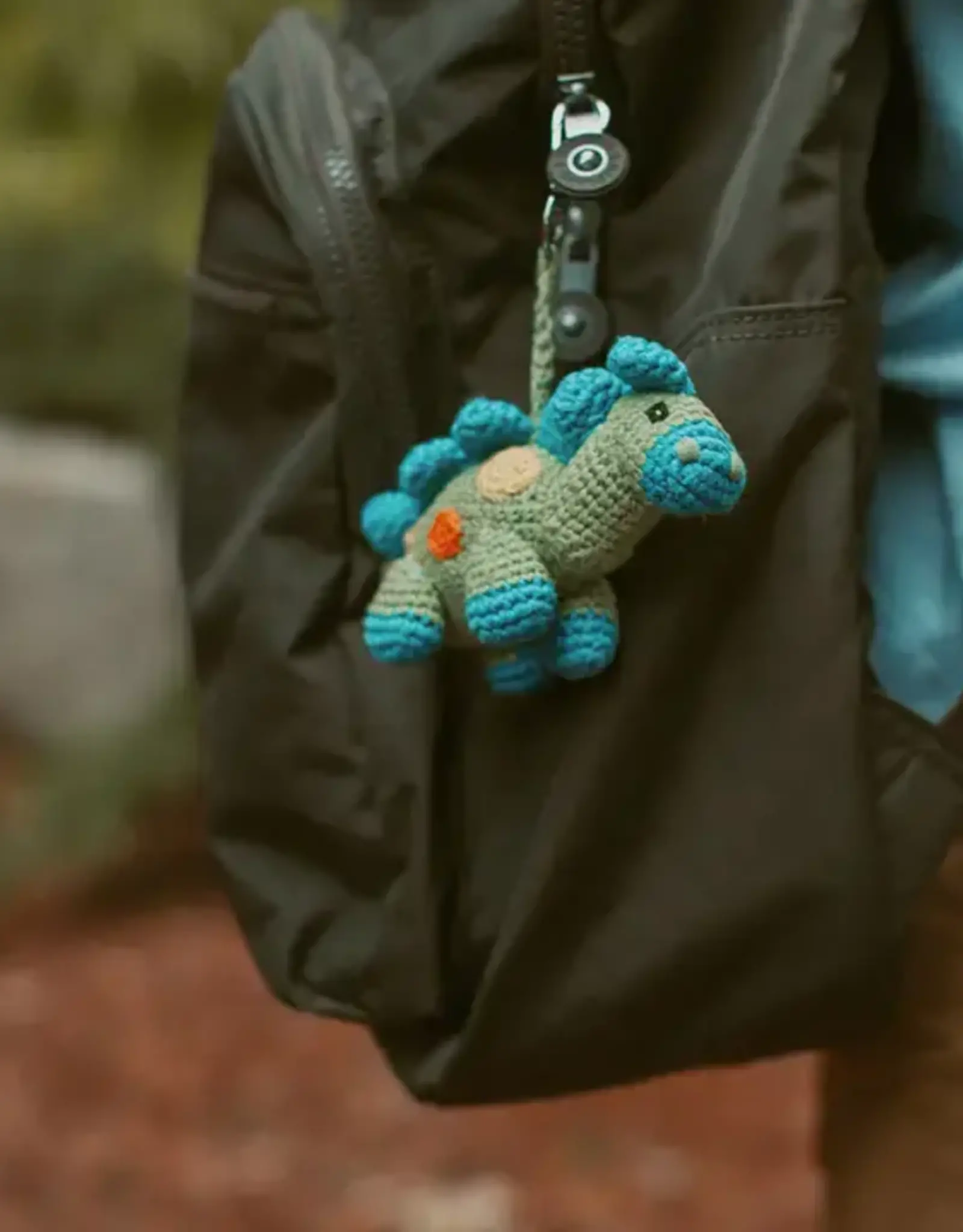 Pebble Green Steggy Dino Bag Charm