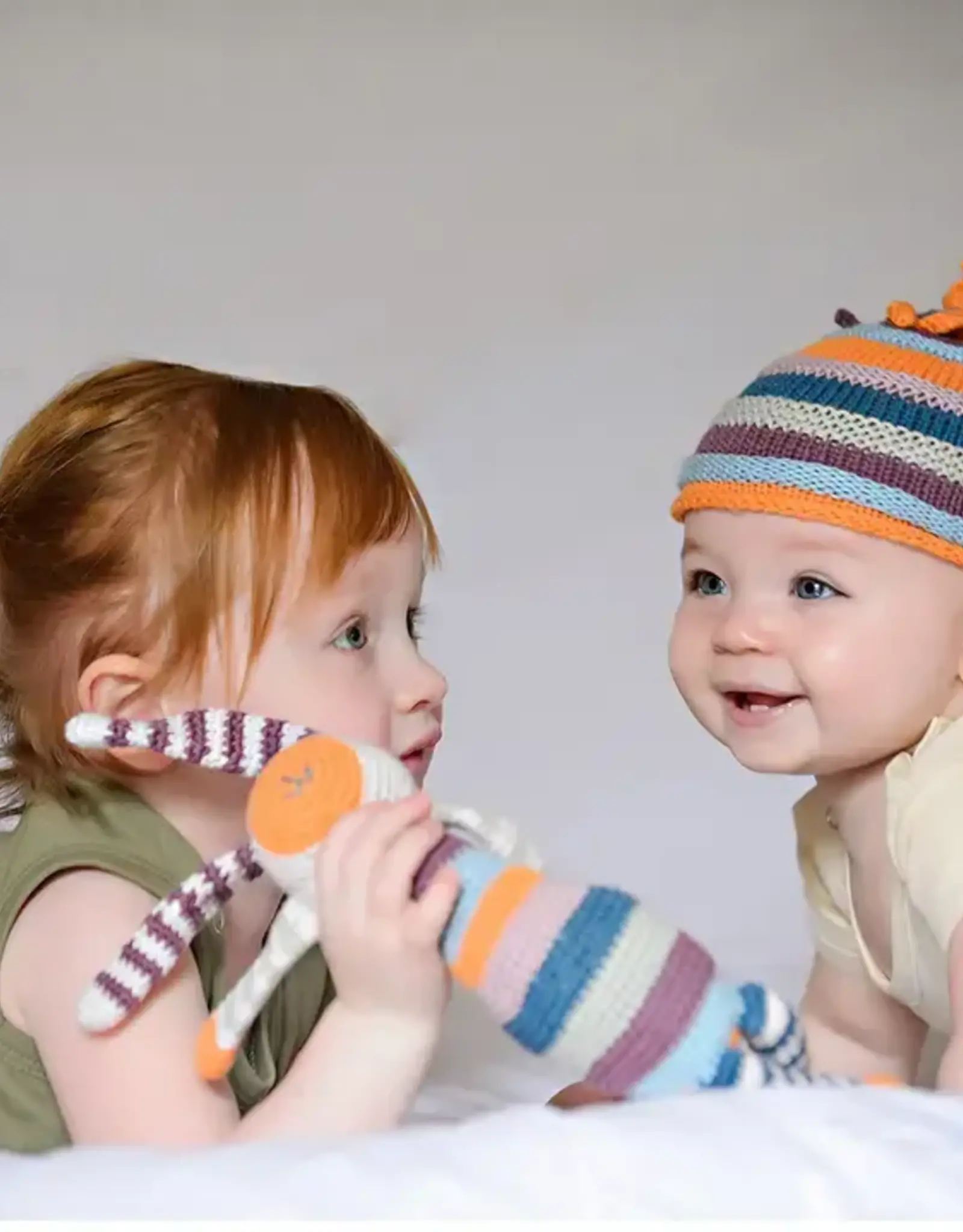 Pebble Organic Stripey Hat (0-6 Months)