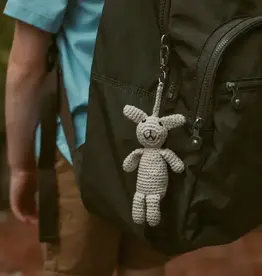 Pebble Cream Bunny Bag Charm
