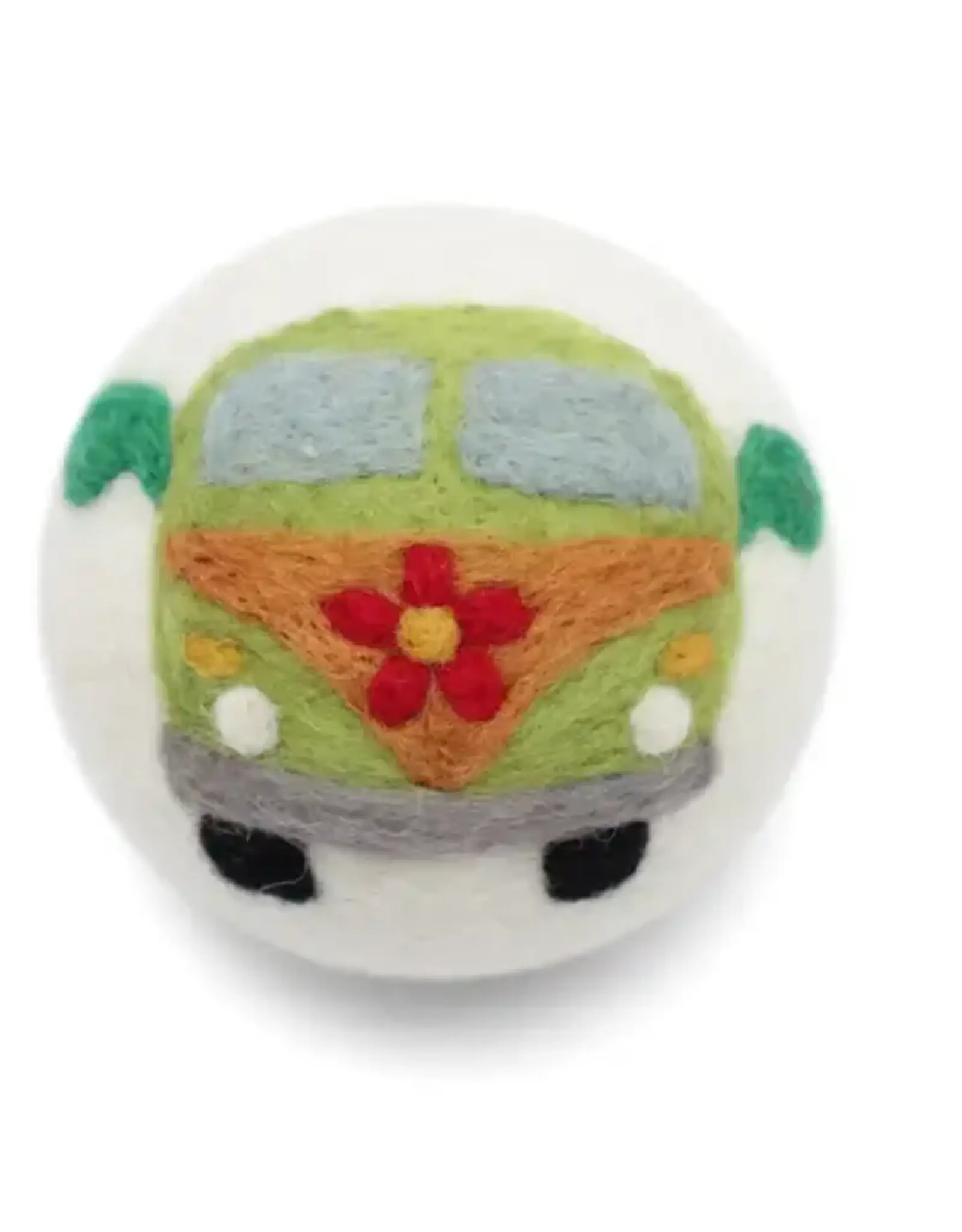 Ethical Global Hippie Bus Felt Dryer Ball