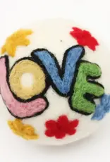 Ethical Global Colorful Love Felt Dryer Ball