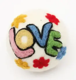 Ethical Global Colorful Love Felt Dryer Ball