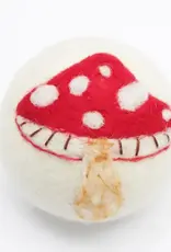 Ethical Global Red Mushroom Felt Dryer Ball