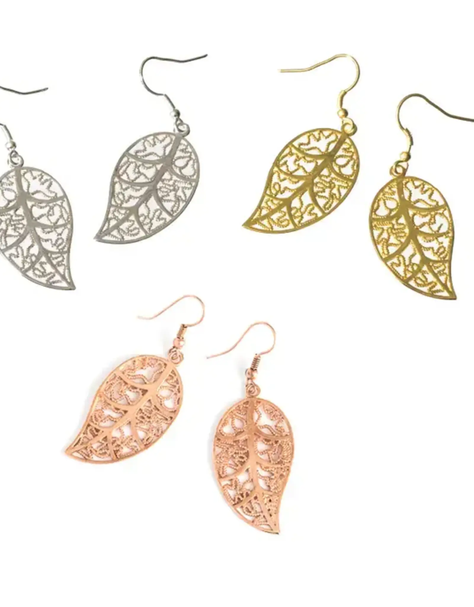 Ethical Global Leaf Dangle Earrings (Assorted)