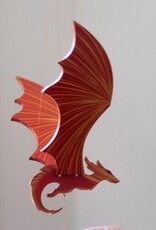 Tulia Artisans Fire Dragon Flying Mobile