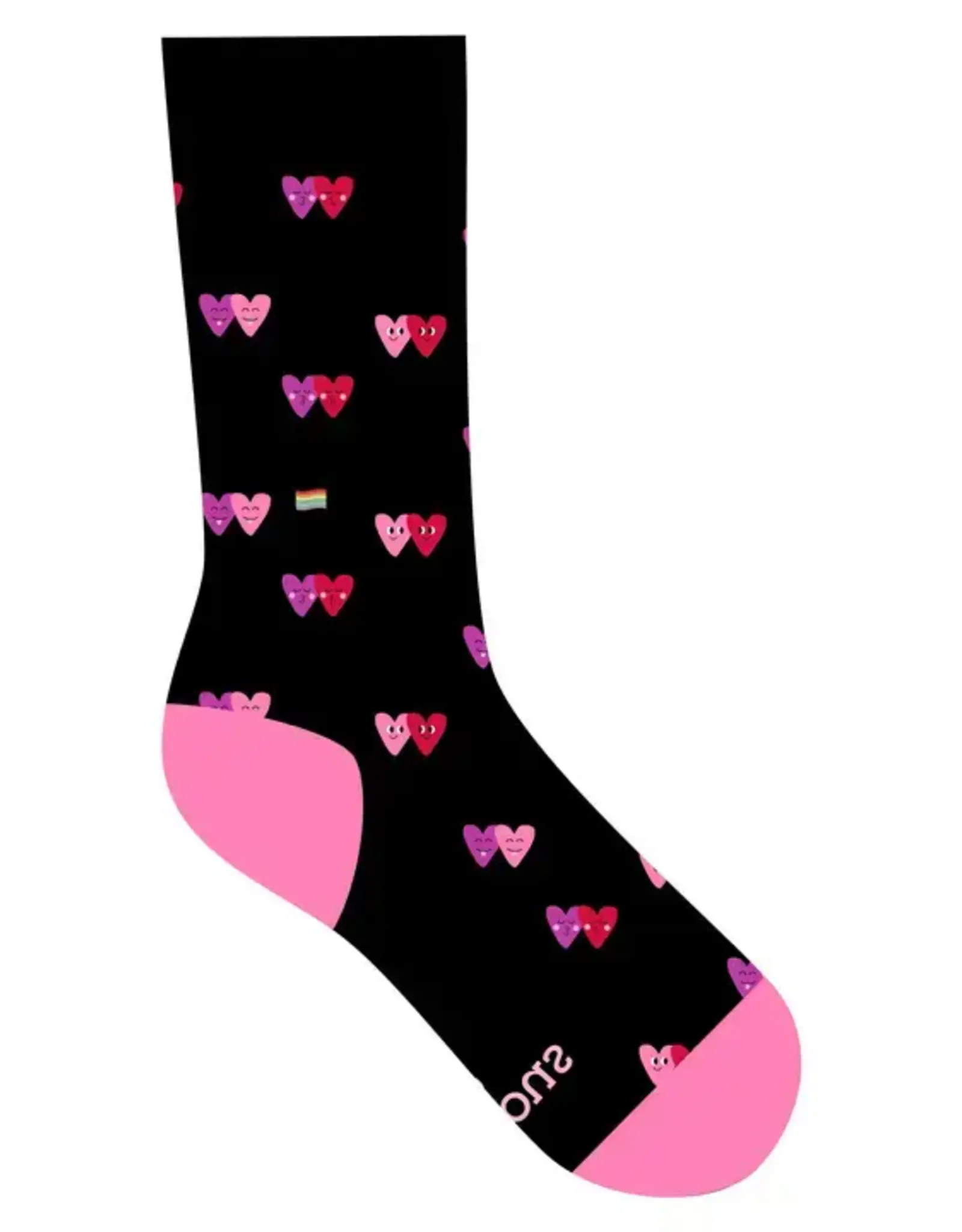 Conscious Step Socks that Save LGBTQ Lives (Black Hearts)