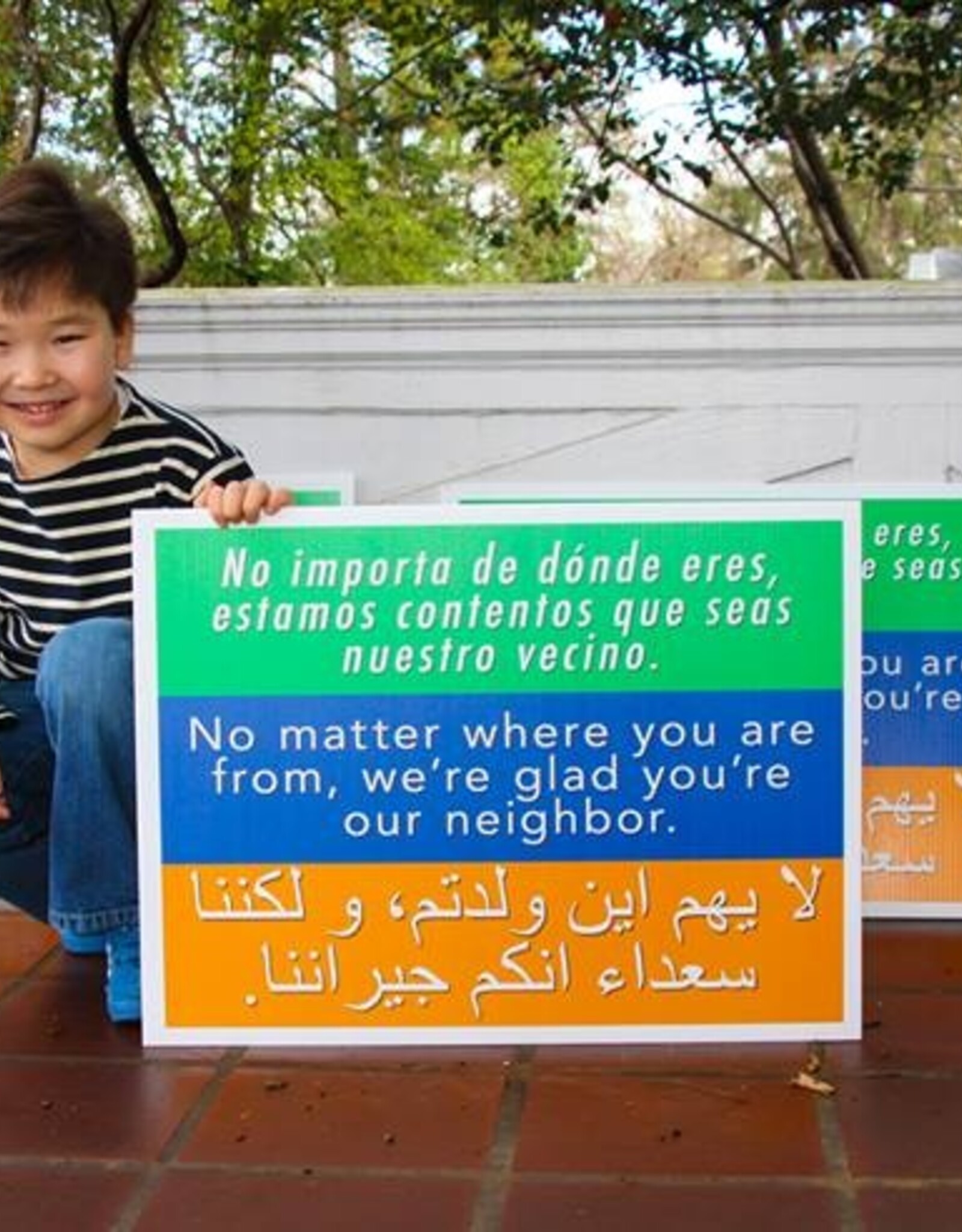 Welcome Your Neighbors Sign