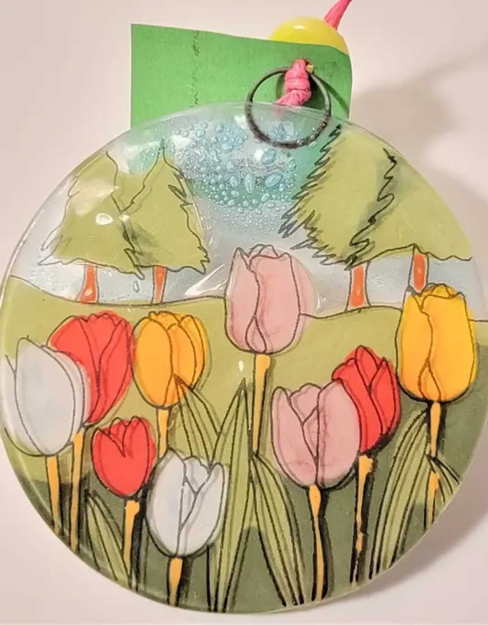 Pampeana Tulips and Trees Ornament