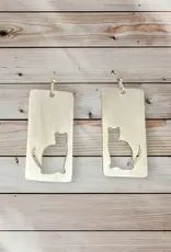 Hopes Unlimited Silhouette Cat Earrings