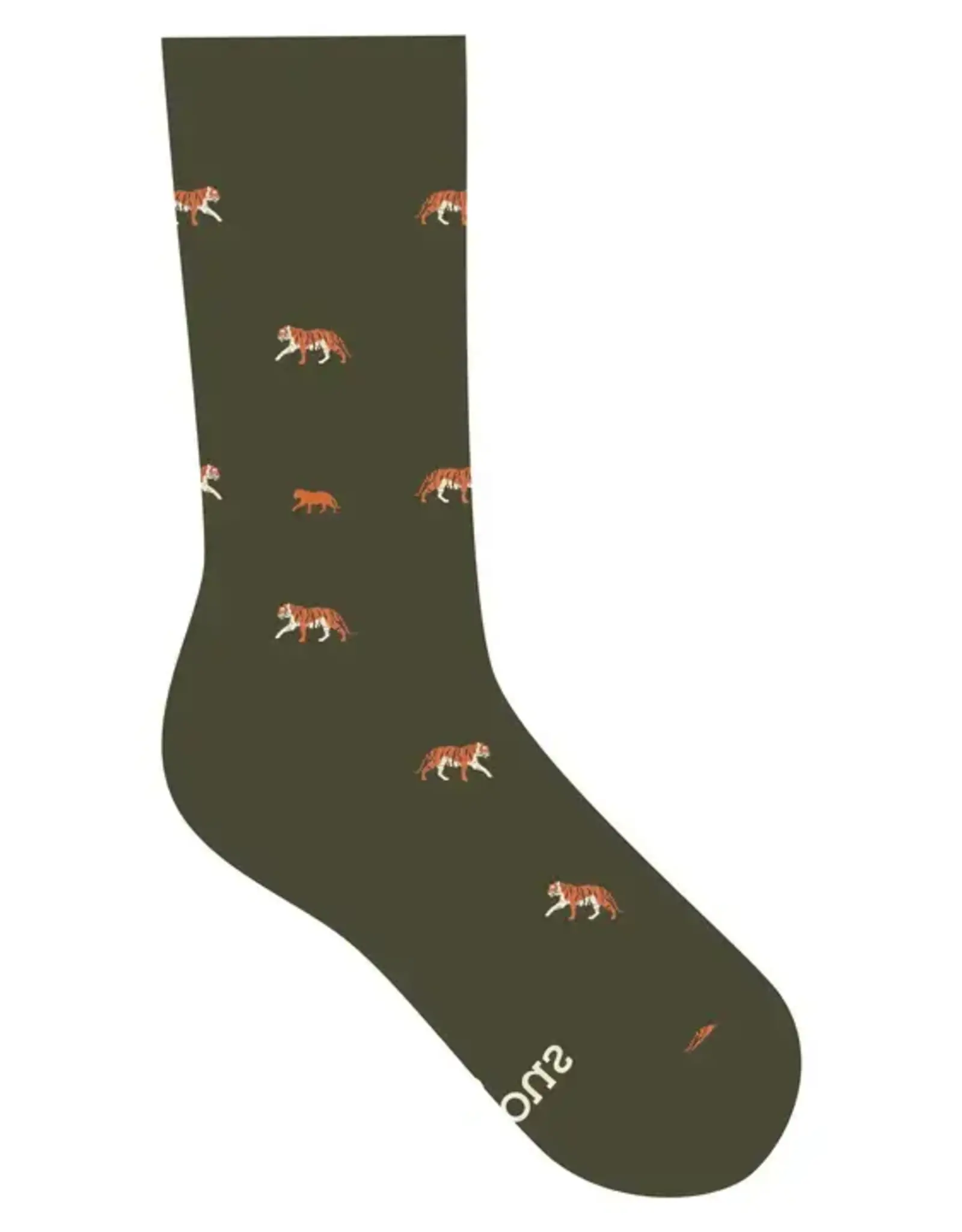 Conscious Step Socks that Protect Tigers (Green)