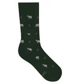 Conscious Step Socks that Protect Elephants (Green)