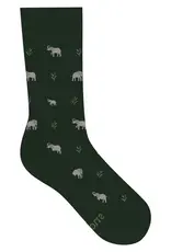 Conscious Step Socks that Protect Elephants (Green)