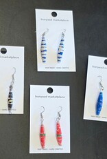 Family Craft Ministry Uganda Recycled Paper Earrings (Assorted Colors)