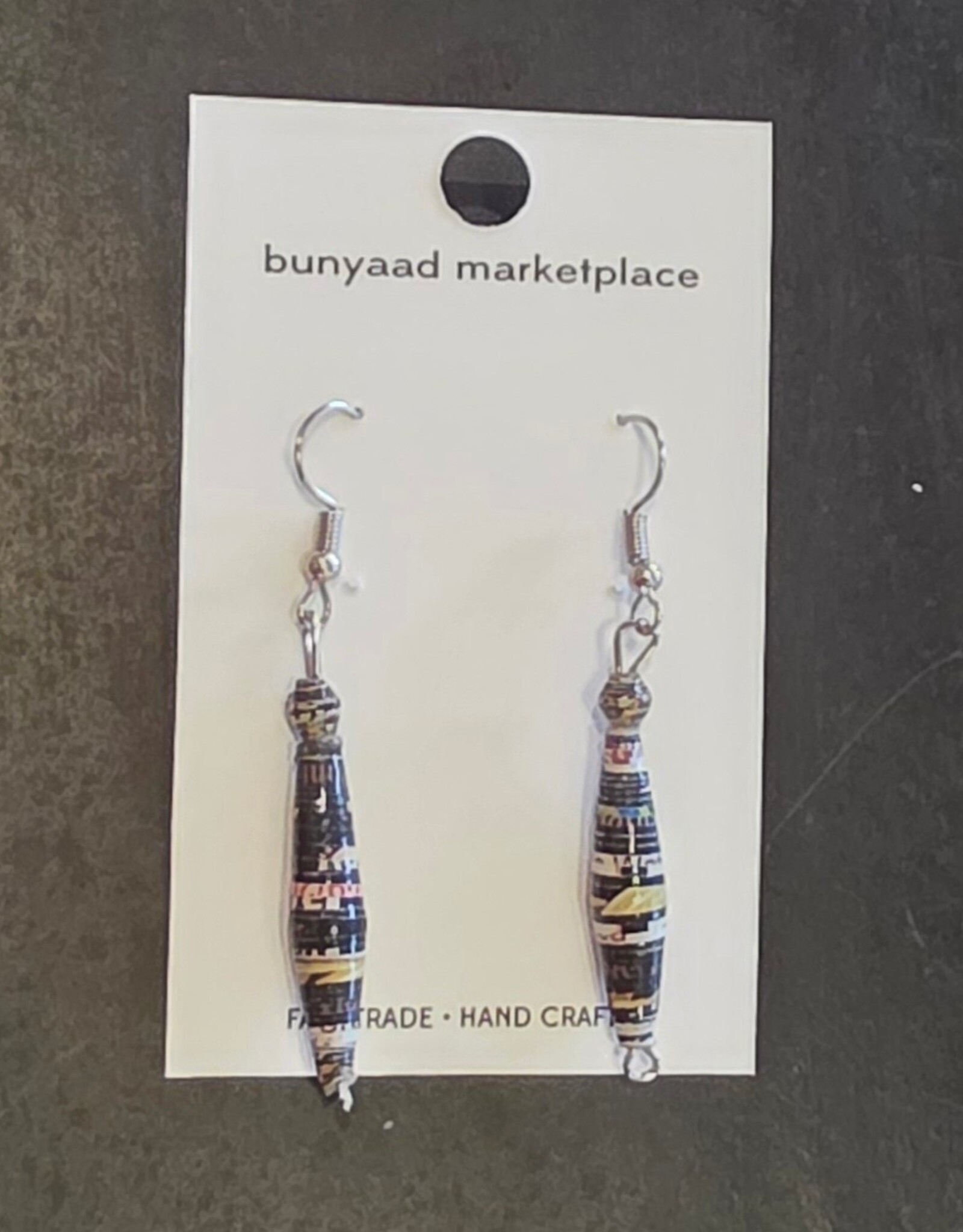 Family Craft Ministry Uganda Recycled Paper Earrings (Assorted Colors)