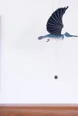 Tulia Artisans Belted Kingfisher Flying Bird Mobile