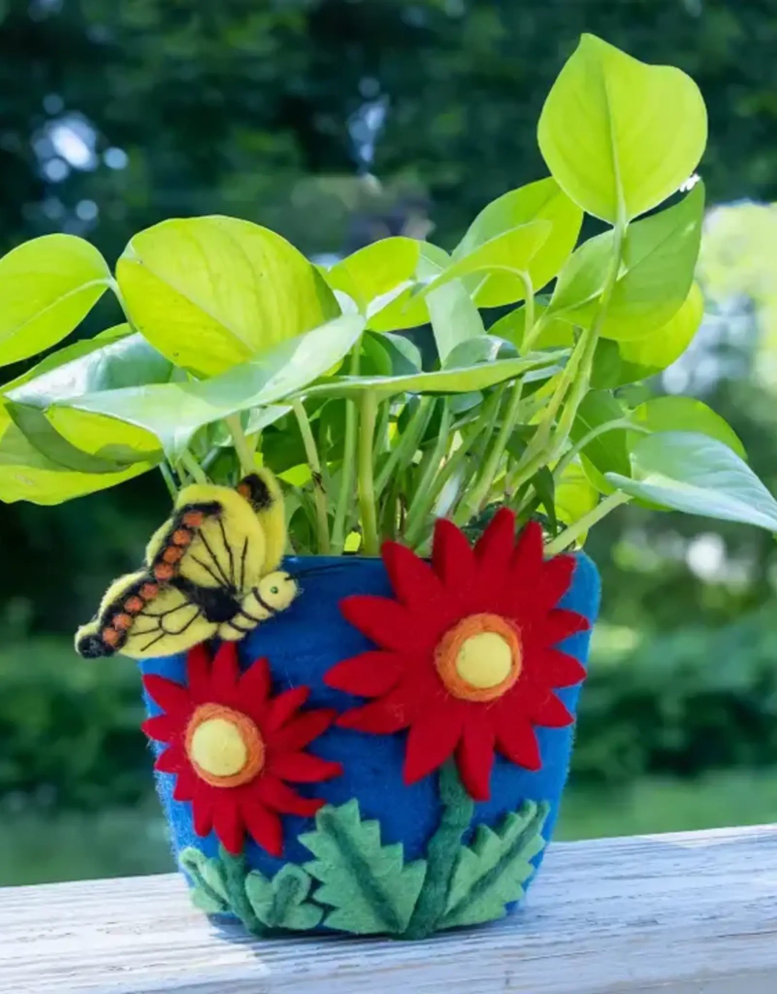 dZi Handmade Cosmos Felt Pot