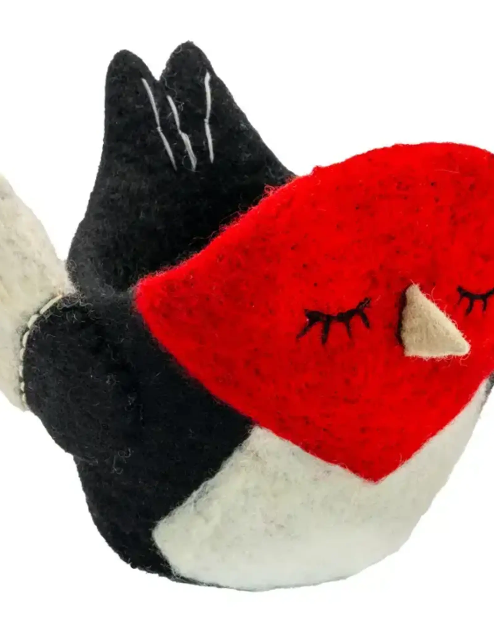 dZi Handmade Woodpecker Felt Pot