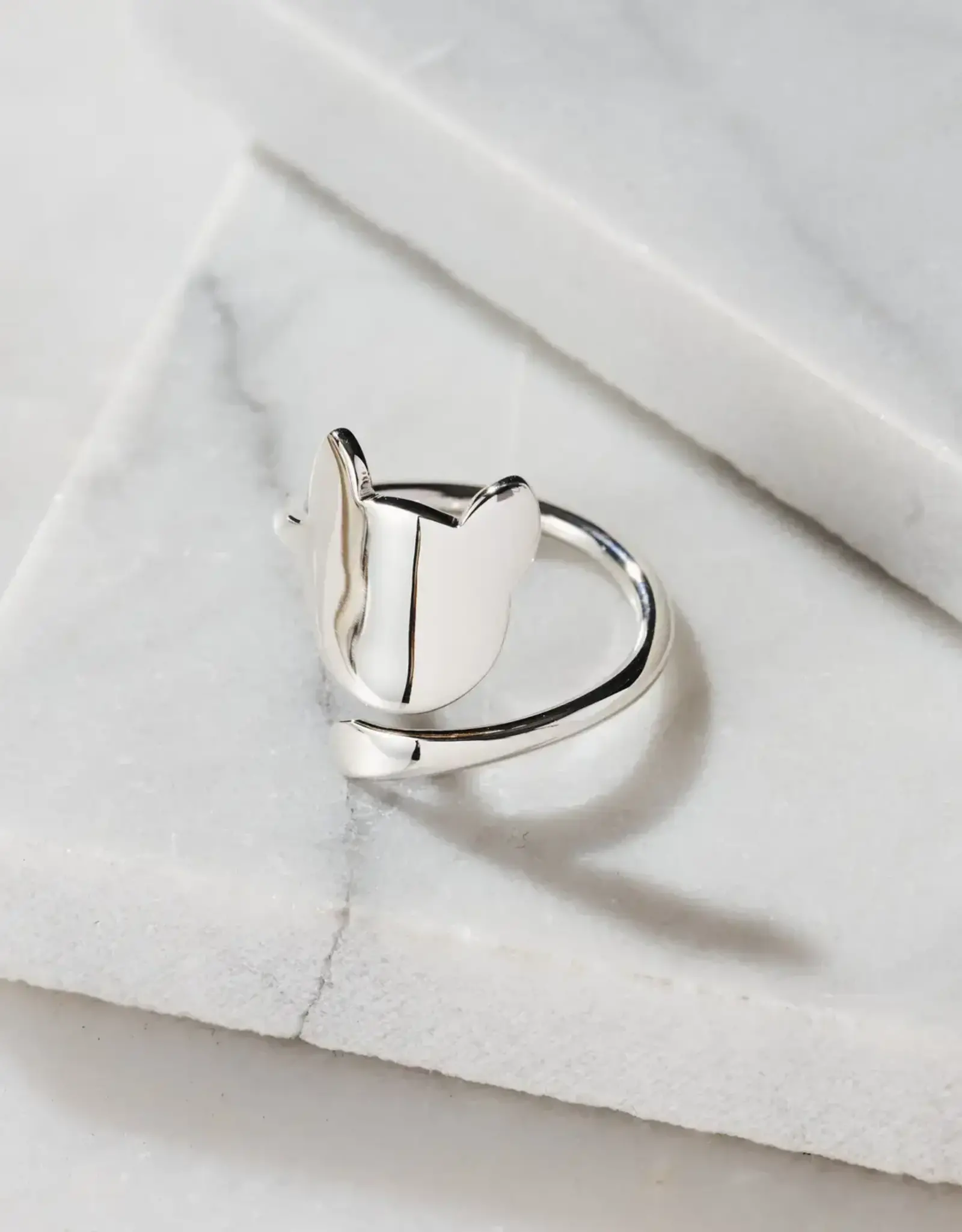 Ten Thousand Villages Cat Tails Sterling Silver Ring
